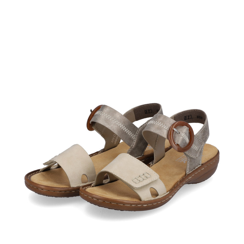 Rieker ladies Buckle Detail Adjustable Sandal