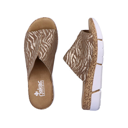 Rieker Ladies Backless Slip On Sandal