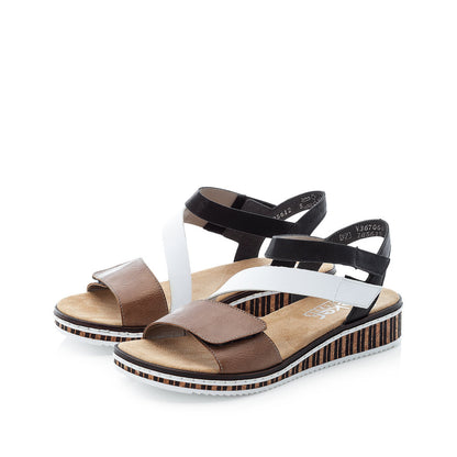 Rieker Ladies Cross Strap Adjustable Sandal