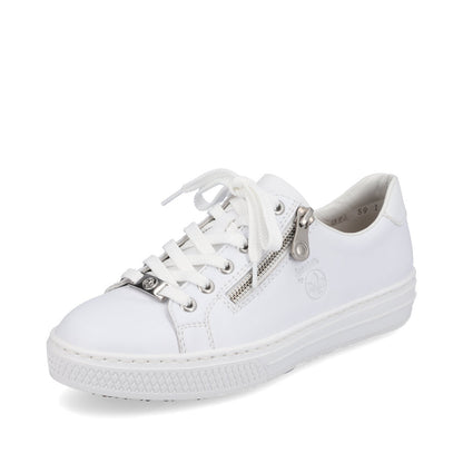 Rieker Ladies Zip Sided Lace Up Sneaker