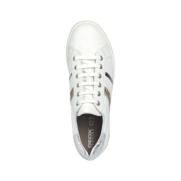 Geox Jaysen Ladies Metallic Trim Sneaker