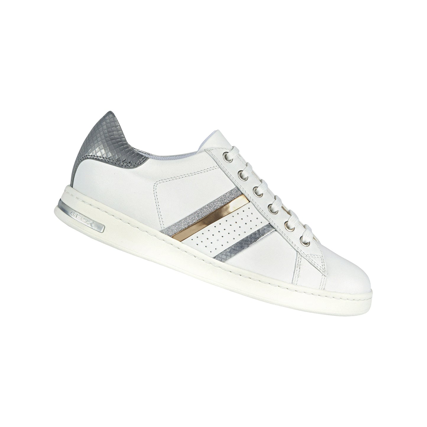 Geox Jaysen Ladies Metallic Trim Sneaker