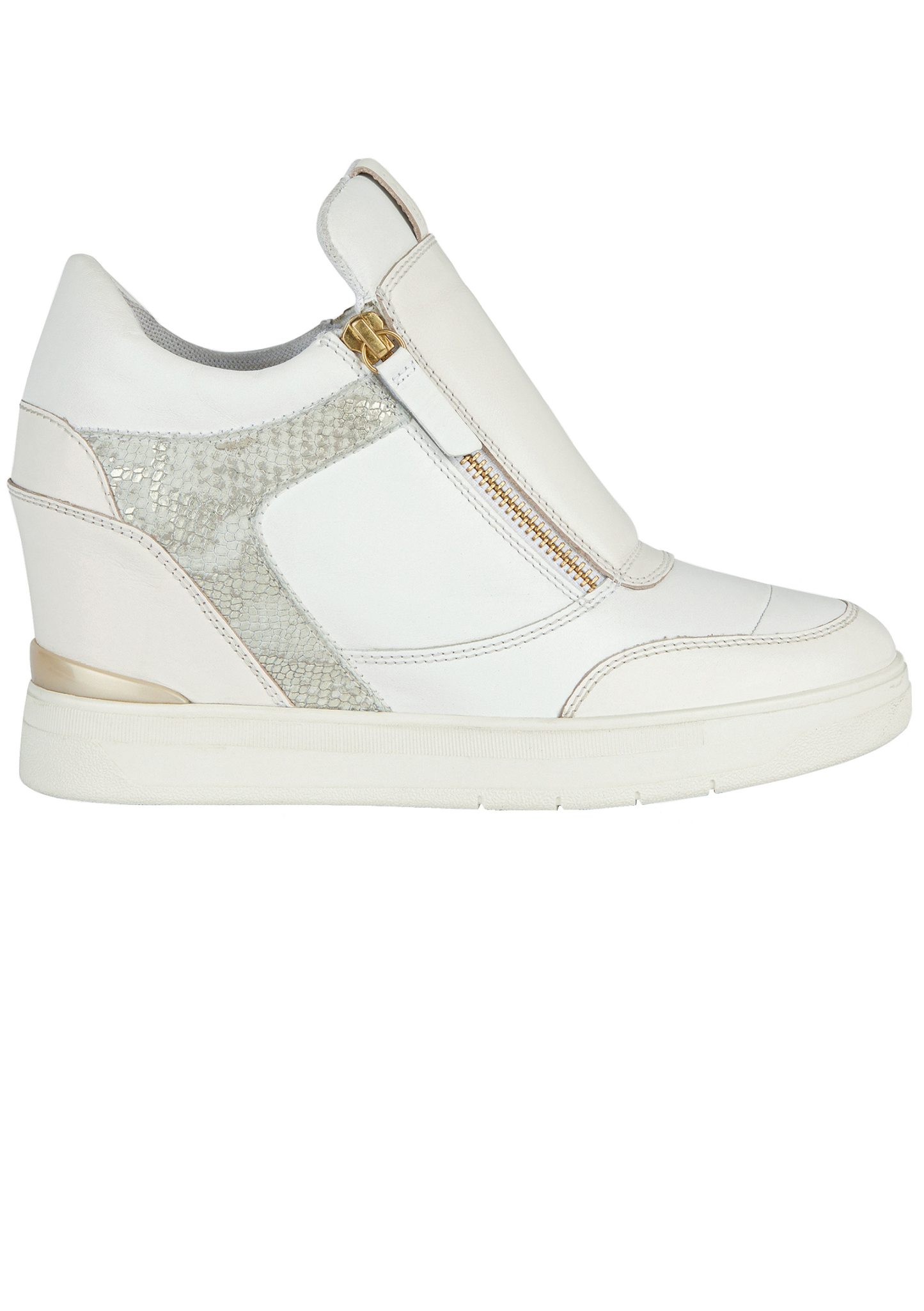 Geox Maurica Ladies Zip Side Wedge Sneaker Hobson Shoes