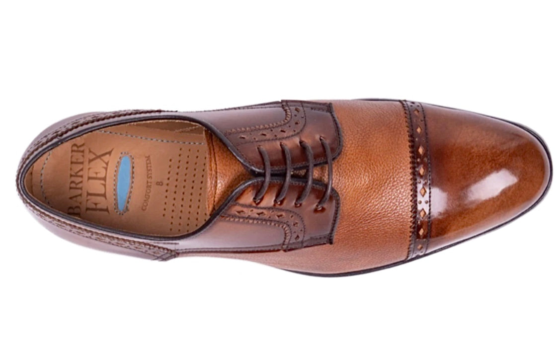 Barker Flex Ashbourne Gibson Lace Up Gents Shoe