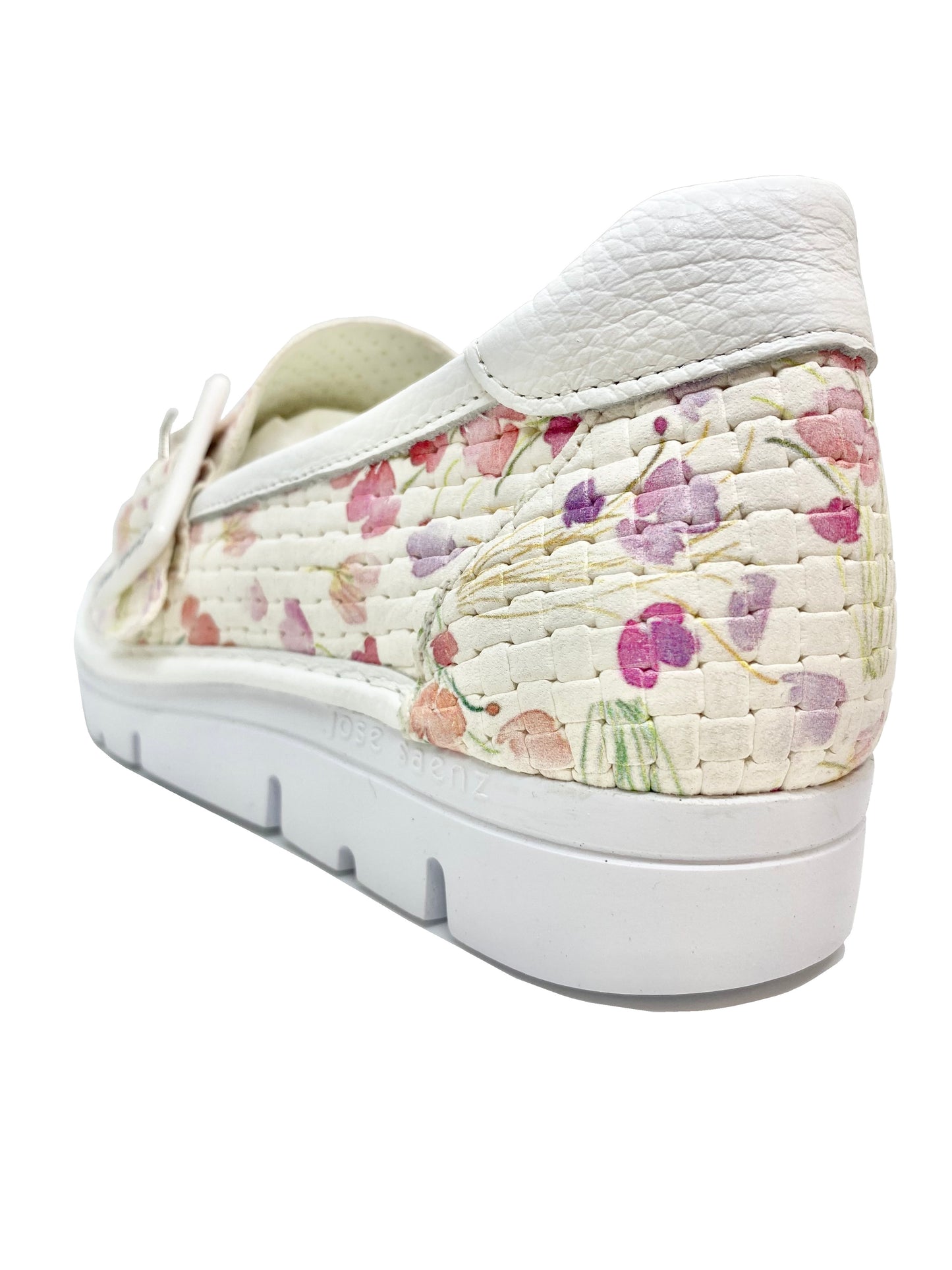 Jose Saenz White Floral Loafer