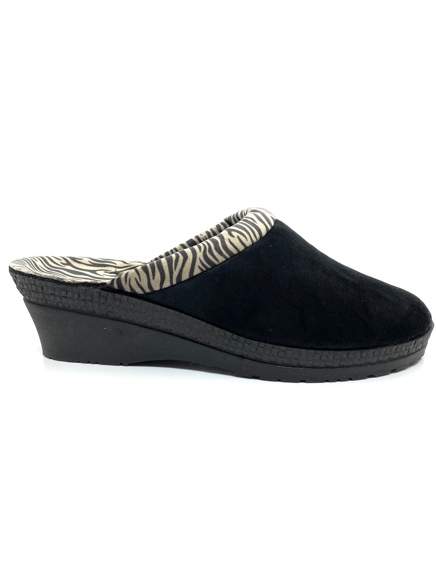 Rohde Ladies Zebra Print Backless Slipper