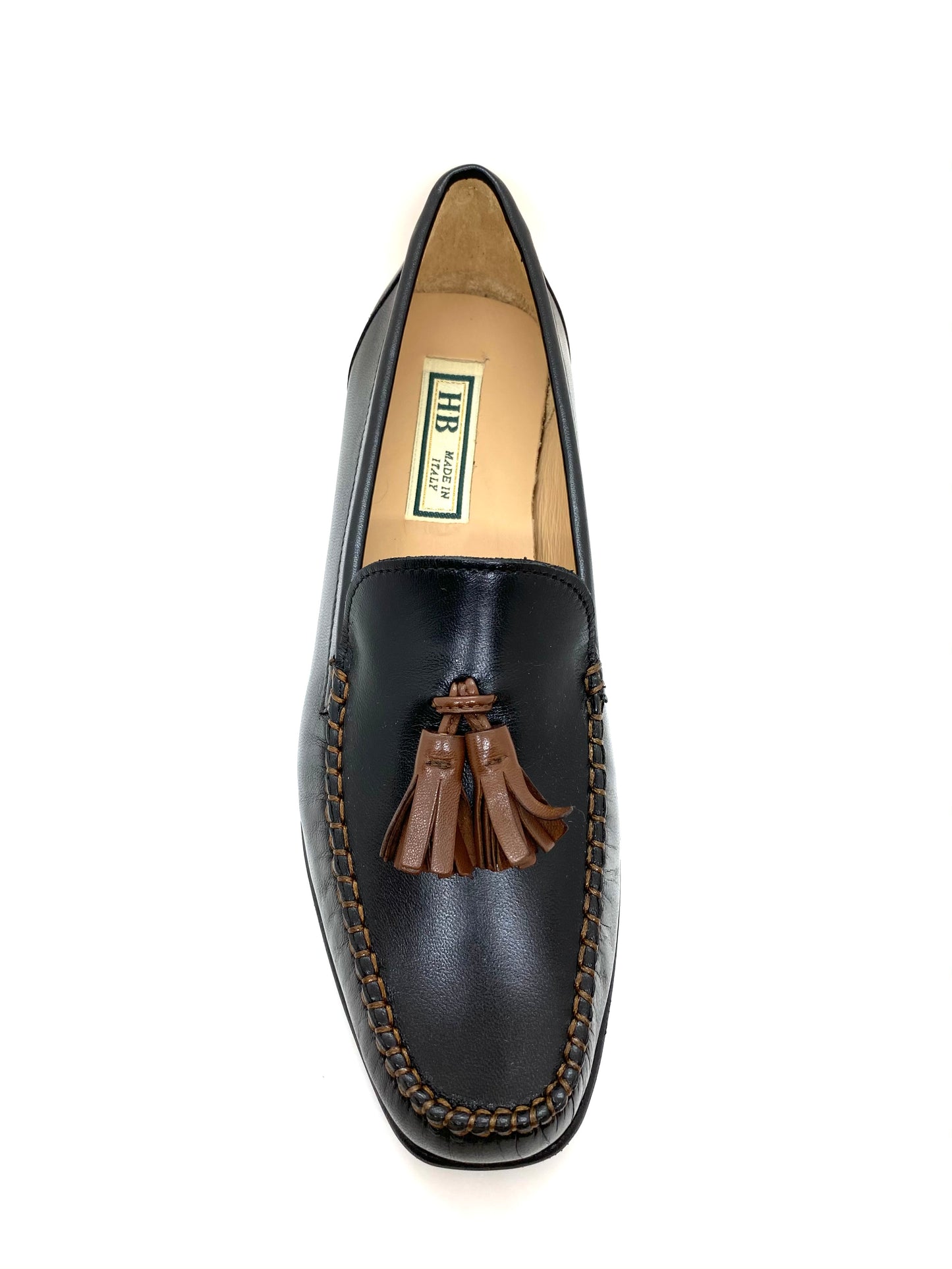 Low Heel Tassle Trim Loafer